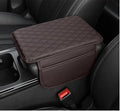 Car Armrest Cushion for Mini Countryman (U25) 2023 2024 2025, Car Centre Console Pad Scratch Protection Waterproof Armrest Cushion Interior Accessories,Brown