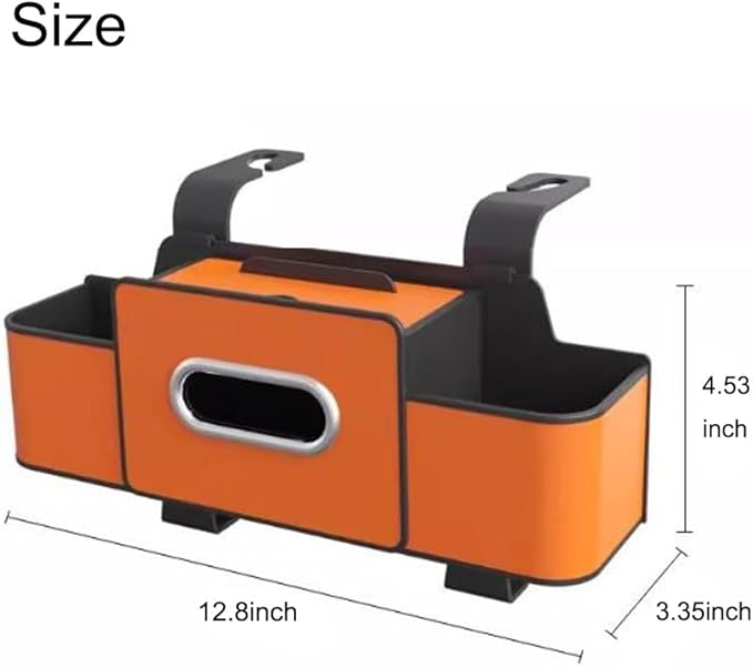 Multifunctional Car Organizers and Storage Back Seat, 3-in-1 Car Backseat Organizer, Car Seat Organizer Backseat, with Tissue, Phone, Cup, Handbag Holder (Beige)
