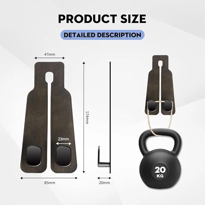 NHHEO Car Purse Hook for Headrest, Car Seat Back Storage Hook Bendable Leather Universal Vehicle Car Bag Hooks(Brown)