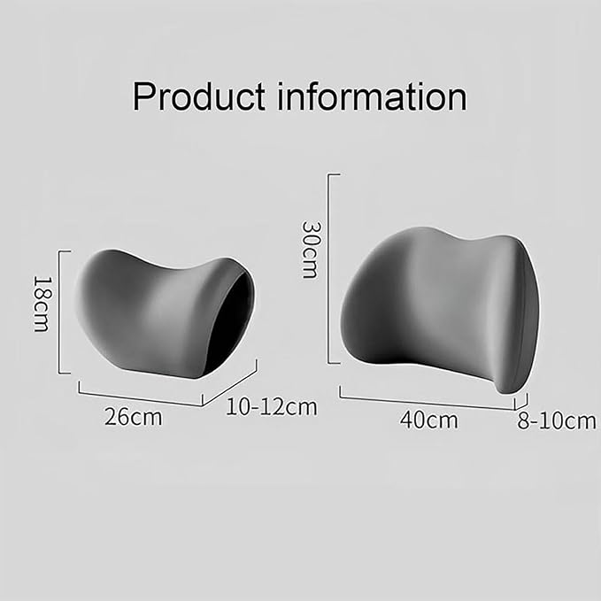 Car Back Support Neck Pillow for Ford F-250 2000-2024, Comfortable Soft Car Seat Headrest Neck Rest Cushion Lumbar Support Pillow with Adjustable Strap, Blue