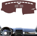 Leather Dashboard Cover Compatible with VW Compatible with Touareg 2006-2010，Dash Cover, Non-Slip Dash Cover, Dash mat Dashboard Cover, Interior Dash Covers