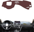 Leather Dashboard Cover Compatible with BMW 3 Series/GT (HUD 2020,Dash Board Cover mat Anti-Slip Sun-Proof and dust-Proof(Brown)