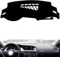 leather dashboard cover Compatible with Audi S5/RS5 2008-2016，dash cover（black）