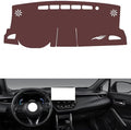 Leather Dashboard Cover Compatible with Toyota Corolla Cross （NO HUD），Dash Cover, Non-Slip Dash Cover, Dash mat Dashboard Cover, Interior Dash Covers