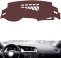 Leather Dashboard Cover Compatible with Audi S5/RS5 2008-2016，Dash Cover, Non-Slip Dash Cover, Dash mat Dashboard Cover, Interior Dash Covers