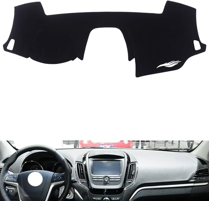 leather dashboard cover Compatible with MG MG5 2012-2014，dash cover（black）