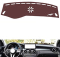 Leather Dashboard Cover Compatible with Mercedes C Class W205 2015-2021，Dash Cover, Non-Slip Dash Cover, Dash mat Dashboard Cover, Interior Dash Covers