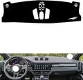 leather dashboard cover Compatible with Porsche Caynne (compass) 2018-2023，dash cover（black）