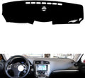 leather dashboard cover Compatible with LEX IS 2006-2011，dash cover（black）