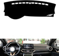 Leather Dashboard Cover Compatible with KIA K3 2019-2024，Dash Cover（Black）
