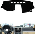leather dashboard cover Compatible with VW Golf 5，dash cover（black）
