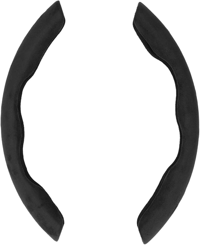Steering Wheel Cover, Suede Non Slip Sweat Absorbing Auto Accessory for Mercedes-Benz C-Class B-Class E-Class Drivers Daily Commute Long Trips Winter Driving