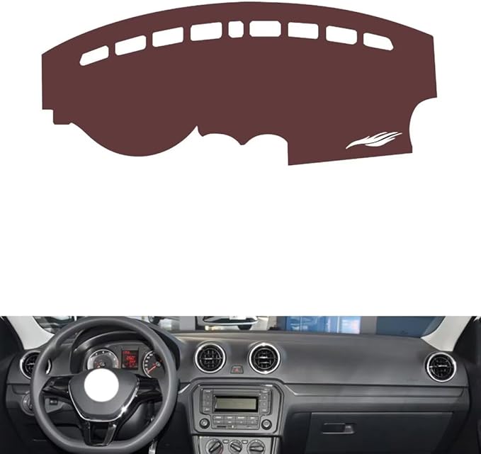Leather Dashboard Cover Compatible with VW Compatible with Jetta VA3，Dash Cover, Non-Slip Dash Cover, Dash mat Dashboard Cover, Interior Dash Covers