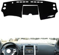 leather dashboard cover Compatible with Nissan X-Trail 2008-2012，dash cover（black）