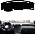 leather dashboard cover Compatible with HyundaiHyundai Tucson L 21-2023，dash cover（black）