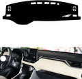leather dashboard cover Compatible with Toyota RAV4（thin screen） 2021-2023，dash cover（black）