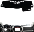 leather dashboard cover Compatible with Mitsubishi pajero（speaker） 2007-20，dash cover（black）