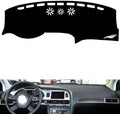 leather dashboard cover Compatible with Audi A6L 2005-2011，dash cover（black）