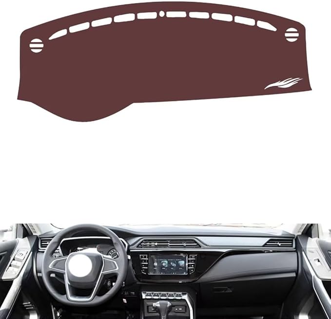 Leather Dashboard Cover Compatible with Ford Territory，Dash Cover, Non-Slip Dash Cover, Dash mat Dashboard Cover, Interior Dash Covers