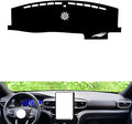 leather dashboard cover Compatible with FORD Explorer（speakers） 2020-2022，dash cover（black）