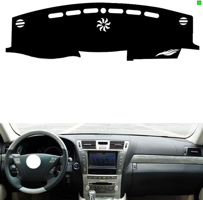 leather dashboard cover Compatible with LEX LS 2006-2011，dash cover（black）