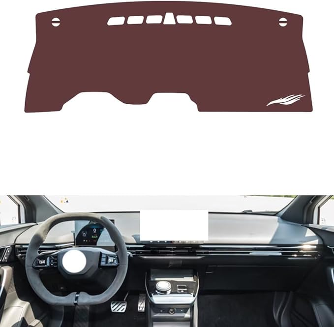 Leather Dashboard Cover Compatible with MG MG4 EV，Dash Cover, Non-Slip Dash Cover, Dash mat Dashboard Cover, Interior Dash Covers