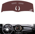 Leather Dashboard Cover Compatible with BMW Mini (NO HUD) 2014-2022，Dash Cover, Non-Slip Dash Cover, Dash mat Dashboard Cover, Interior Dash Covers