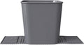 Garbage Can Trash Bin Waste Container Wastebasket for Auto Car Vehicle Boat Truck Quality Plastic Large 1 Gallon 4 Liter, Leakproof Quality for Life Gray