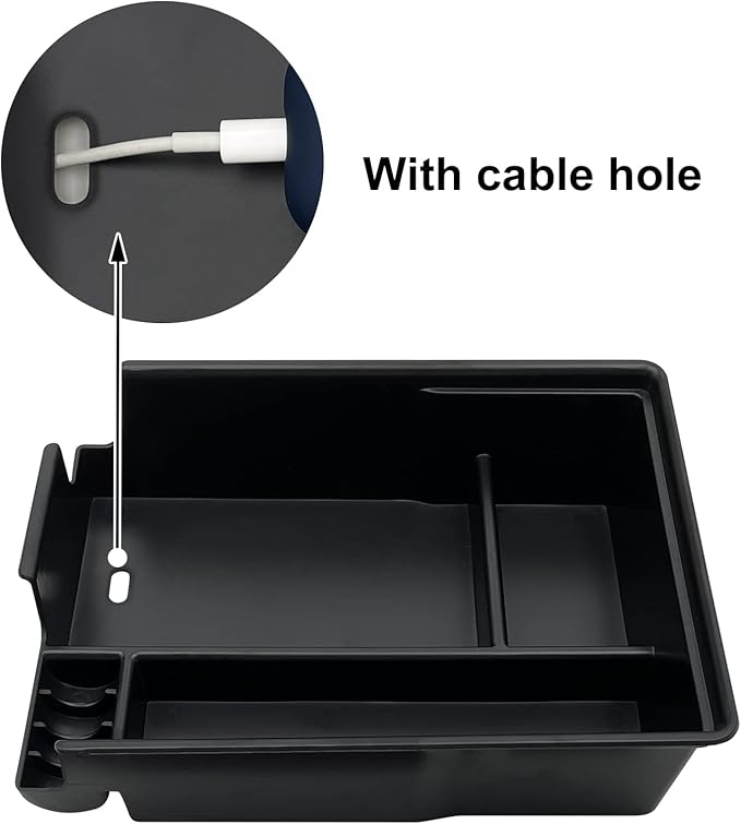Center Console Organizer Compatible with Hyundai Palisade 2022 2021 2020 Accessories (Black)