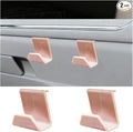 2PCS Car Co-Pilot Glovebox Hooks, Front Passenger Seat Glovebox Storage Hanger for Purse Key Umbrella Cable, Multifunctional Glove Compartment Holder Organizer Hook, Universal Fit (Pink)