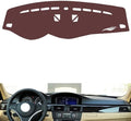 Leather Dashboard Cover Compatible with BMW M3 (Navigation) 2005-2013,Dash Board Cover mat Anti-Slip Sun-Proof and dust-Proof(Brown)