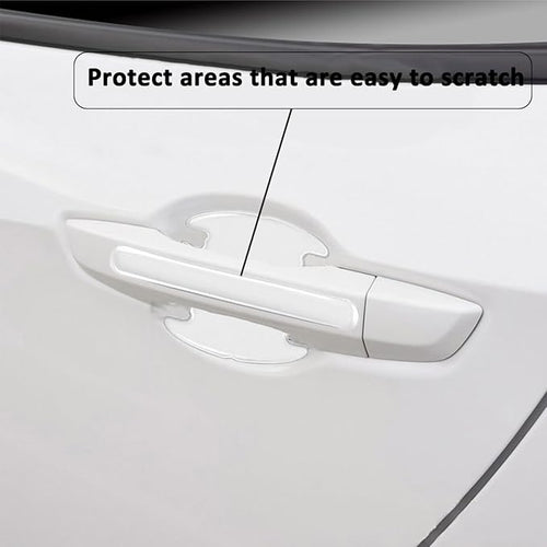 14 PCS Car Door Handle Scratch Protector,Universal Waterproof Anti-Scratches Car Door Cup Protector Transparent 14