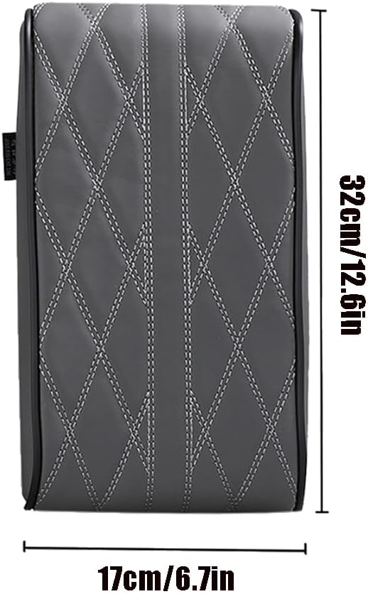 Car Center Console Cover for Nissan Frontier 1997–2025 2026 D41, Car Armrest Cover Center Console Pad Armrest Cushion Armrest Box Pad Interior Auto Accessories Anti-Slip,A-Black-32 * 17cm