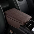 1 Pack Car Center Console Cover Custom Fit for Acura RDX 2013 2019-2023 2024 2025, Leather Memory Foam Armrest Cushion Protector, Anti-Scratch Durable Armrest Pad,Coffee Brown
