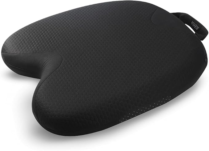 Type S Comfort Gel Seat Cushion 2 Pack, Gel Enhanced Memory Foam Seat Cushion for Office Chair, Car Seat, Tailbone Pain Relief, Sciatica & Back Pain Relief, Portable and Machine Washable