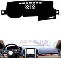 leather dashboard cover Compatible with Cadillac SLS 2007-2012，dash cover（black）