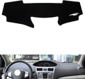 leather dashboard cover Compatible with Toyota Vios 2008-2013，dash cover（black）