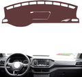 Leather Dashboard Cover Compatible with VW T-Cross，Dash Cover, Non-Slip Dash Cover, Dash mat Dashboard Cover, Interior Dash Covers