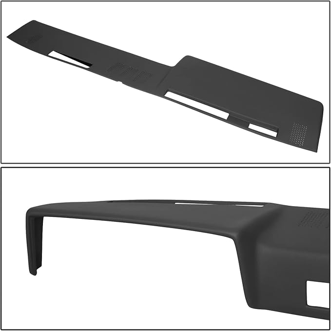 DNA MOTORING Dash Cover Overlay Compatible with 81-91 C/K/R/V Series/Jimmy, 87-91 Blazer, Black Dash Board Cover Cap, ZTL-Y-0286-BK
