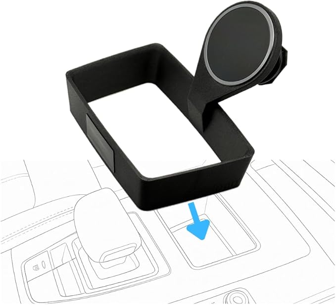Phone Charger Mount for Audi Q5 / SQ5 / A5 B9.5 (2020+), Compatible iPhone and Android.