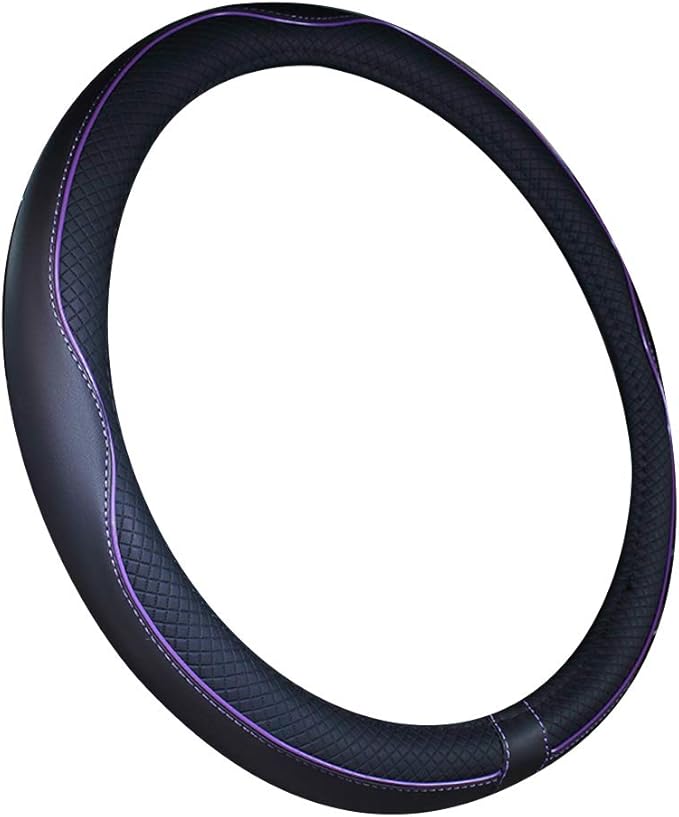 Mayco Bell 2019 New Microfiber Leather Car Extra Large Steering Wheel Cover for Big Trucks (17.5-18'', Purple)