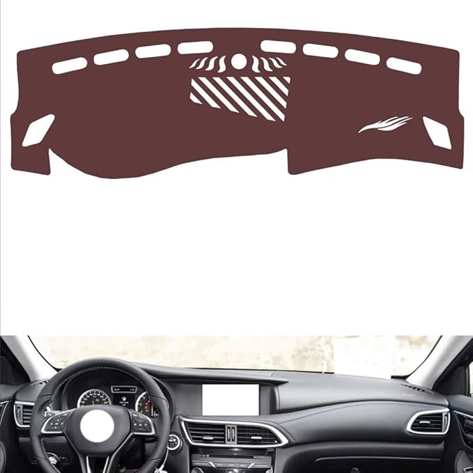 Leather Dashboard Cover Compatible with Infiniti Q30，Dash Cover, Non-Slip Dash Cover, Dash mat Dashboard Cover, Interior Dash Covers