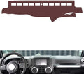 Leather Dashboard Cover Compatible with Jeep Wrangler (no There Box 2011-2017,Dash Board Cover mat Anti-Slip Sun-Proof and dust-Proof(Brown)