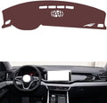 Leather Dashboard Cover Compatible with VW Teramont/X (NO HUD 2021-2024，Dash Cover, Non-Slip Dash Cover, Dash mat Dashboard Cover, Interior Dash Covers