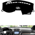 leather dashboard cover Compatible with FORD Explorer (warning light 2011-2018，dash cover（black）