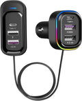 Car Charger with 6 Multi Ports USB Type C, 66W & QC3.0 Fast Charging Adapter Auto Cigarette Lighter Plug, for iPhone 15 Max Pro Samsung Android Smart Phone Tablets & More
