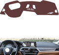 Leather Dashboard Cover Compatible with BMW New 5 Series（HUD） 2018-2023，Dash Cover, Non-Slip Dash Cover, Dash mat Dashboard Cover, Interior Dash Covers