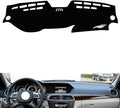 leather dashboard cover Compatible with Mercedes C Class 2011-2013，dash cover（black）