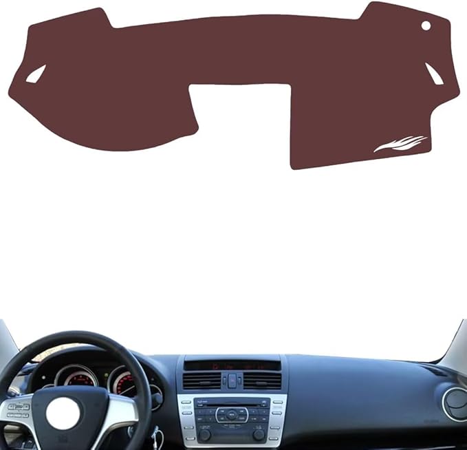 Leather Dashboard Cover Compatible with Mazda 6 (No Speaker) 2009-2016，Dash Cover, Non-Slip Dash Cover, Dash mat Dashboard Cover, Interior Dash Covers