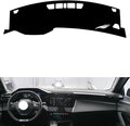 leather dashboard cover Compatible with Peugeot 408X (no speaker)，dash cover（black）